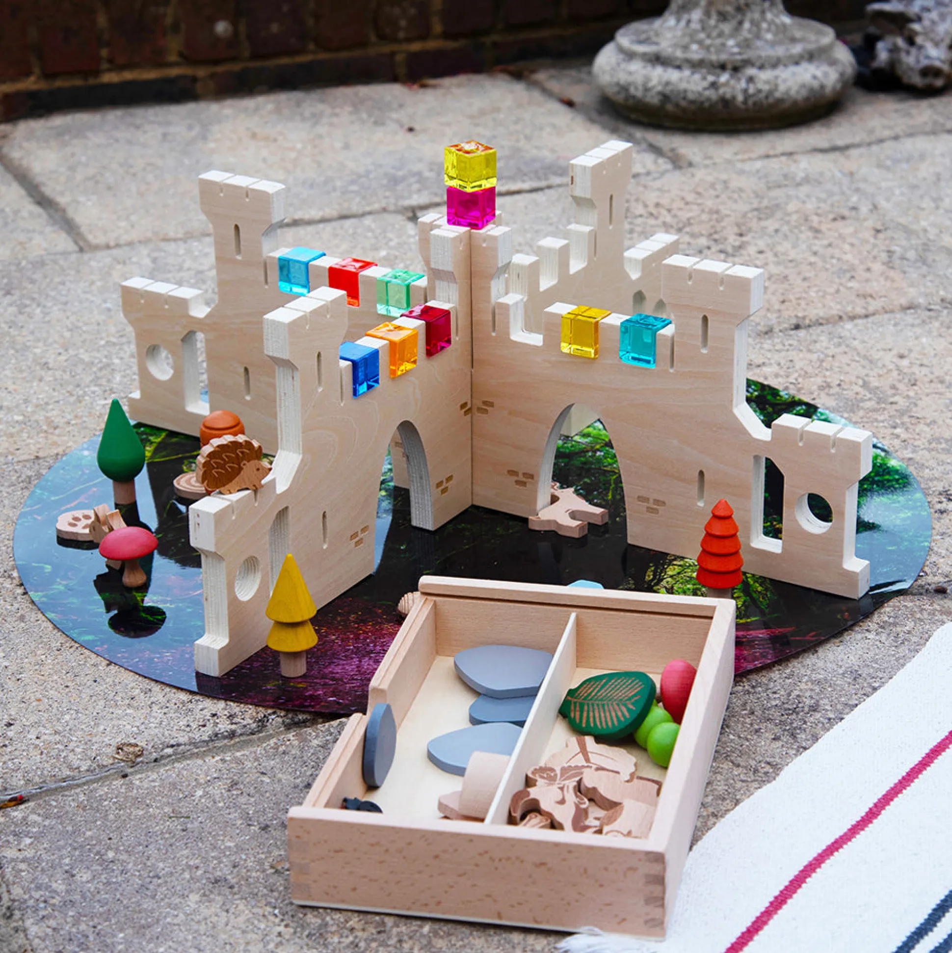 Gem Cubes 10-Piece Set | Colorful Acrylic Blocks for Light Play & Sensory Learning