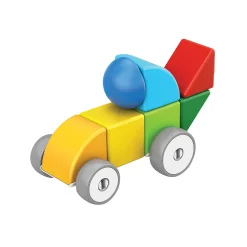 Geomag Magicube™ Magnetic Block Cars | 13-Piece STEM Building Set