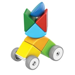 Geomag Magicube™ Magnetic Block Cars | 13-Piece STEM Building Set