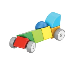 Geomag Magicube™ Magnetic Block Cars | 13-Piece STEM Building Set