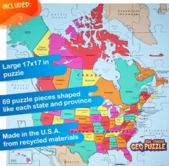 GEOPUZZLE- USA and Canada