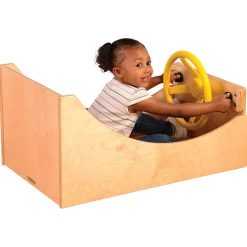Get-In-'N-Go Imaginative Play Wooden Box | Baltic Birch Pretend Driving & Role Play Center