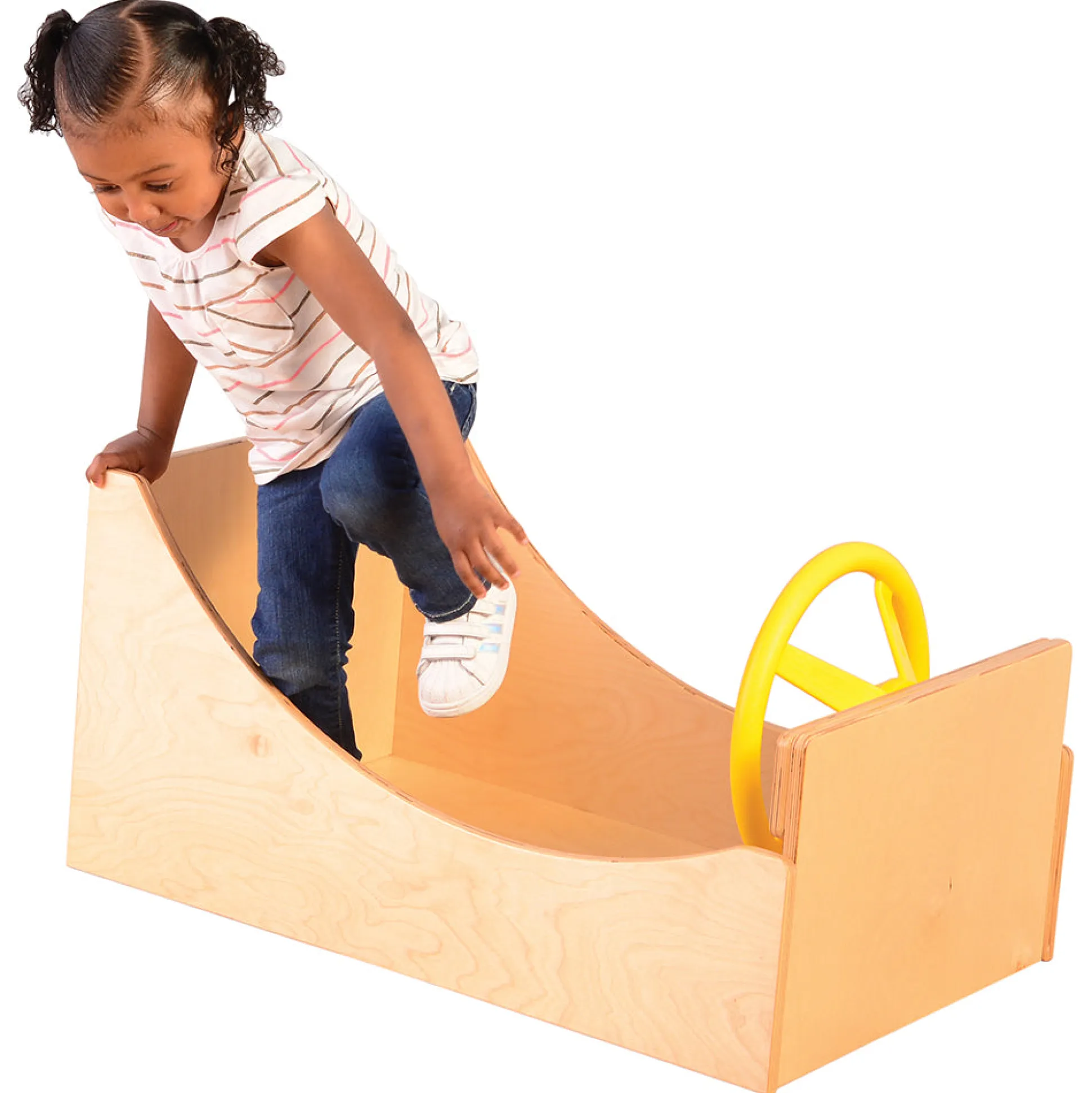 Get-In-'N-Go Imaginative Play Wooden Box | Baltic Birch Pretend Driving & Role Play Center