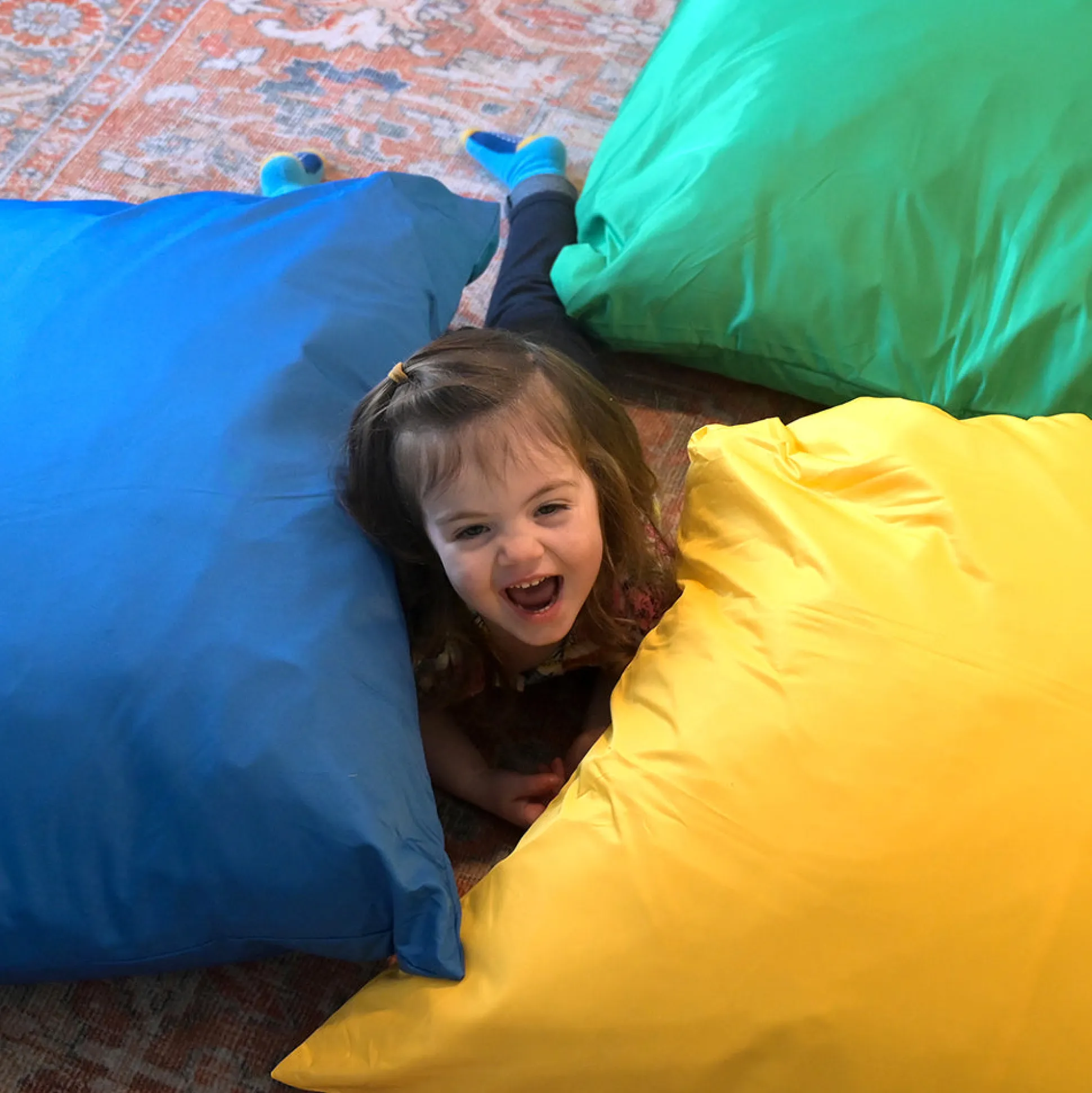 Giant Cuddle-Up Pillows | Set of 4 | Soft, Cozy, and Safe Floor Seating