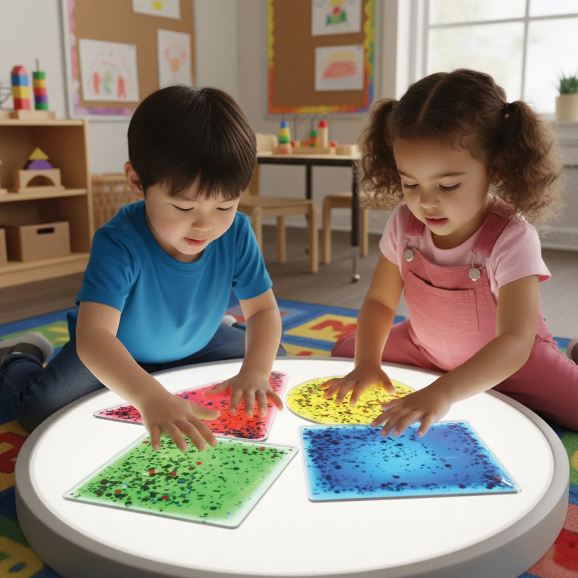 Glitter Gel Shapes | 4-Pack Sensory Tactile Fidget Set