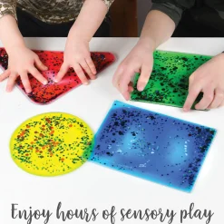 Glitter Gel Shapes | 4-Pack Sensory Tactile Fidget Set