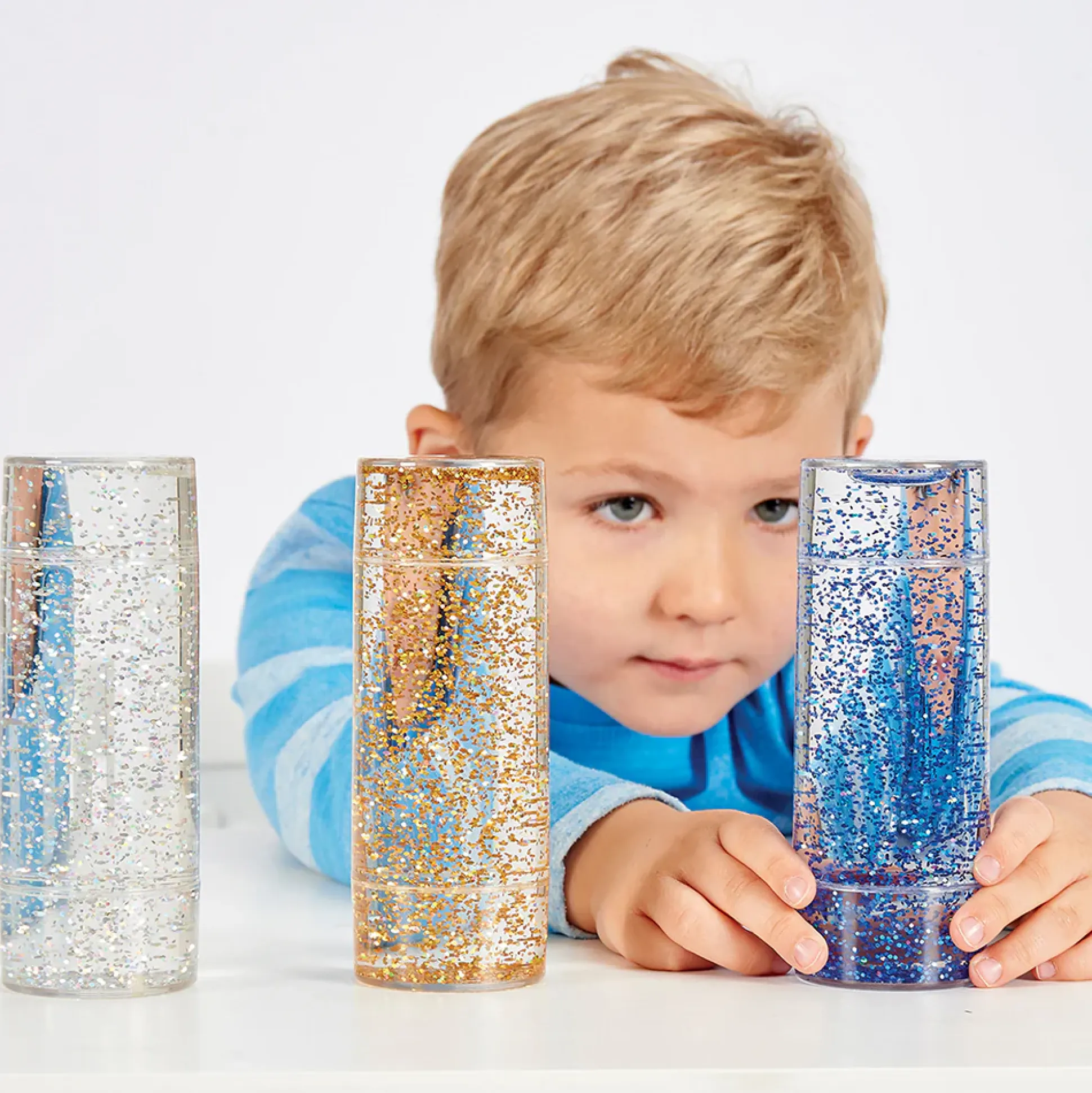 Glittering Sensory Storm Tubes – Calming Support for Special Needs & Classroom Focus | Set of 3