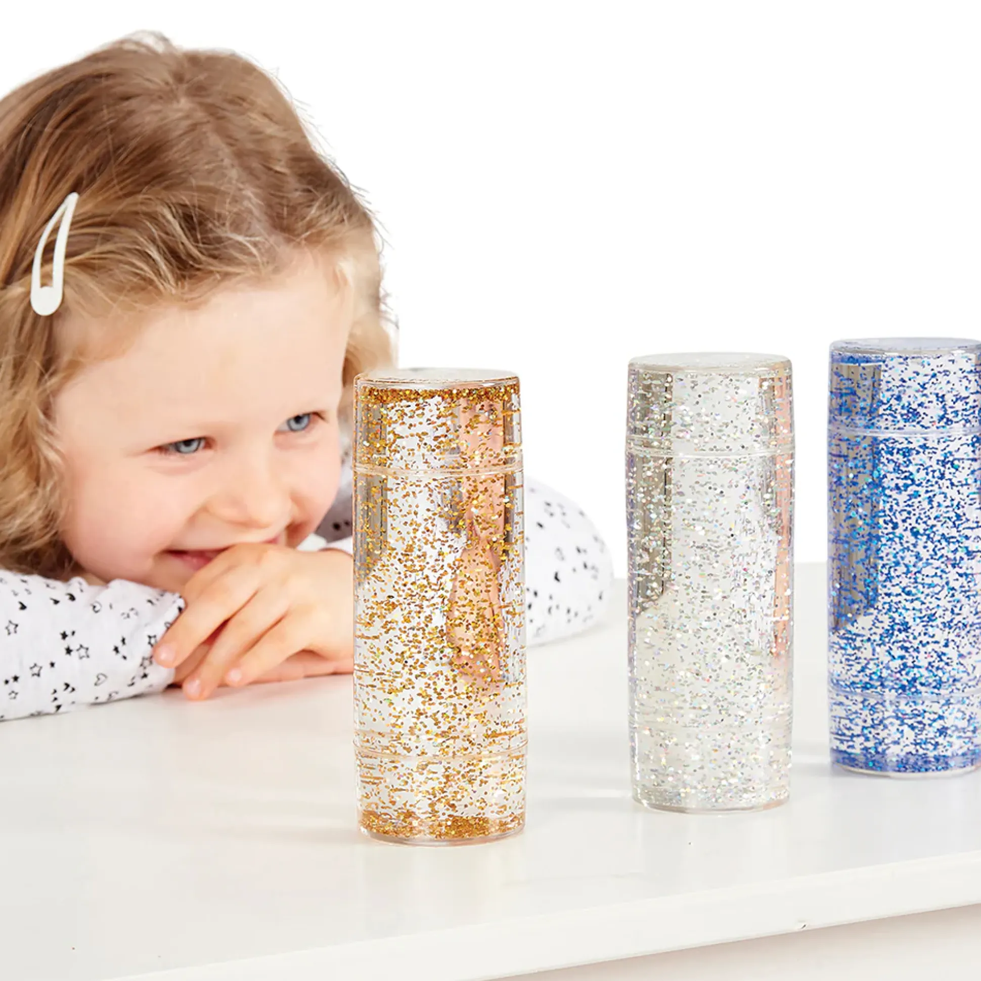 Glittering Sensory Storm Tubes – Calming Support for Special Needs & Classroom Focus | Set of 3