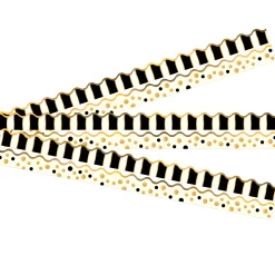 Gold Bars Scalloped Classroom Border Trim