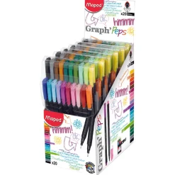 Graph Peps Felt Tipped Fine Liner Pens 20 ct. Packs