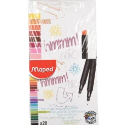 Graph Peps Felt Tipped Fine Liner Pens 20 ct. Packs