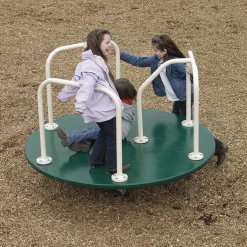 6' Green Merry Go Round | Outdoor Playground Equipment