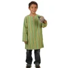 Green Striped Festival Tunic | South Asia