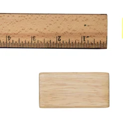 Half Pillar Block | Individual Wood Unit Blocks