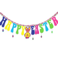 Happy Easter Banner – 13" x 118" | Bright, Festive Décor for Classrooms or Homeschool