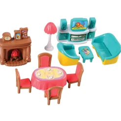 Happy Home Take-Along Doll House | 33 Piece Set