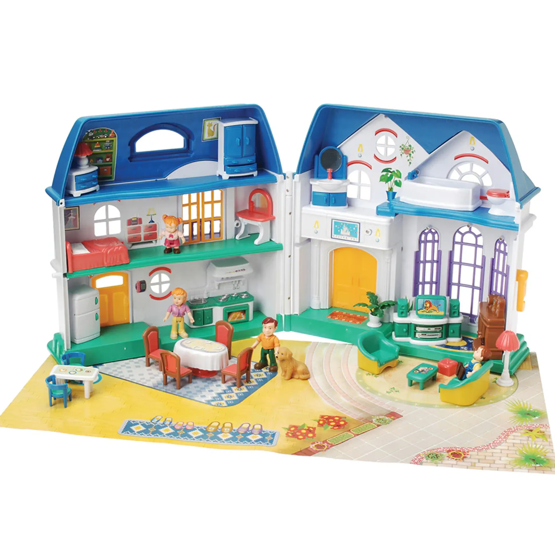 Happy Home Take-Along Doll House | 33 Piece Set