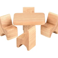 Hardwood Dollhouse Furniture Set | 26 Piece Set