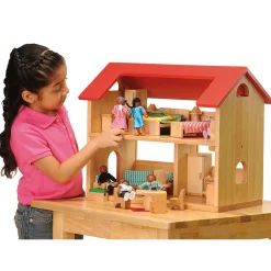 Hardwood Pretend Play Dollhouse