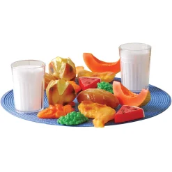 Healthy Meals for Two Dinner Playset | 16-Piece Realistic Food Set