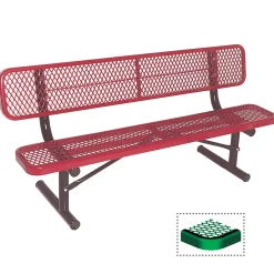 Heavy Duty Bench With Back ( Diamond)