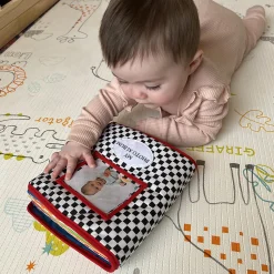 High Contrast Sensory Learning Bundle | Busy Box, Photo Album & Tactile Matching Patches