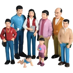 Hispanic Pretend Play Vinyl Family Figurines | 8 Piece Set