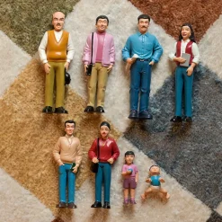 Hispanic Pretend Play Vinyl Family Figurines | 8 Piece Set