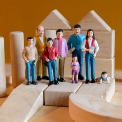 Hispanic Pretend Play Vinyl Family Figurines | 8 Piece Set