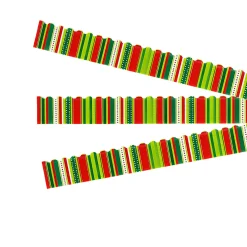 Holiday Stripes and Stiches Bulletin Board Border, 35 Feet