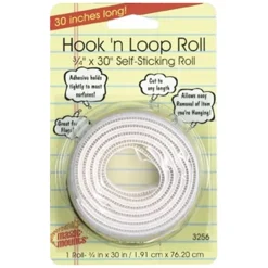 Hook-and-Loop Fastener Roll – ¾" x 30"