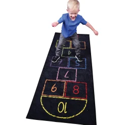 Hopscotch Rug for Kids – 79" Indoor/Outdoor Classroom Floor Mat