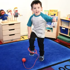 Hop & Skip Ankle Hoops Activity 6-Piece Set | Gross Motor Skipping Toy with Ball