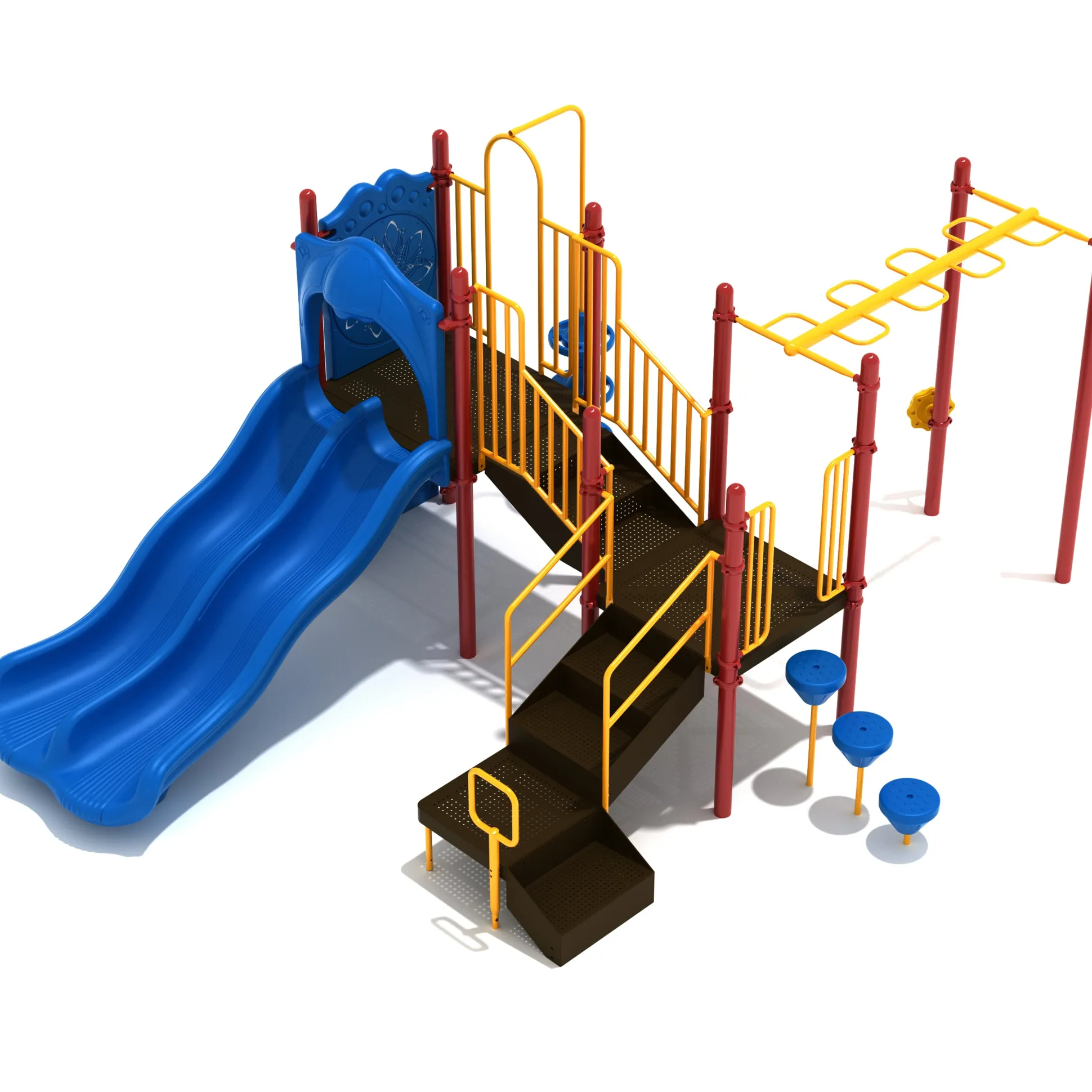 Hudson Yards Playground Structure | Outdoor Play Set with Climbers, Slides & Activity Panels for Ages 5–12