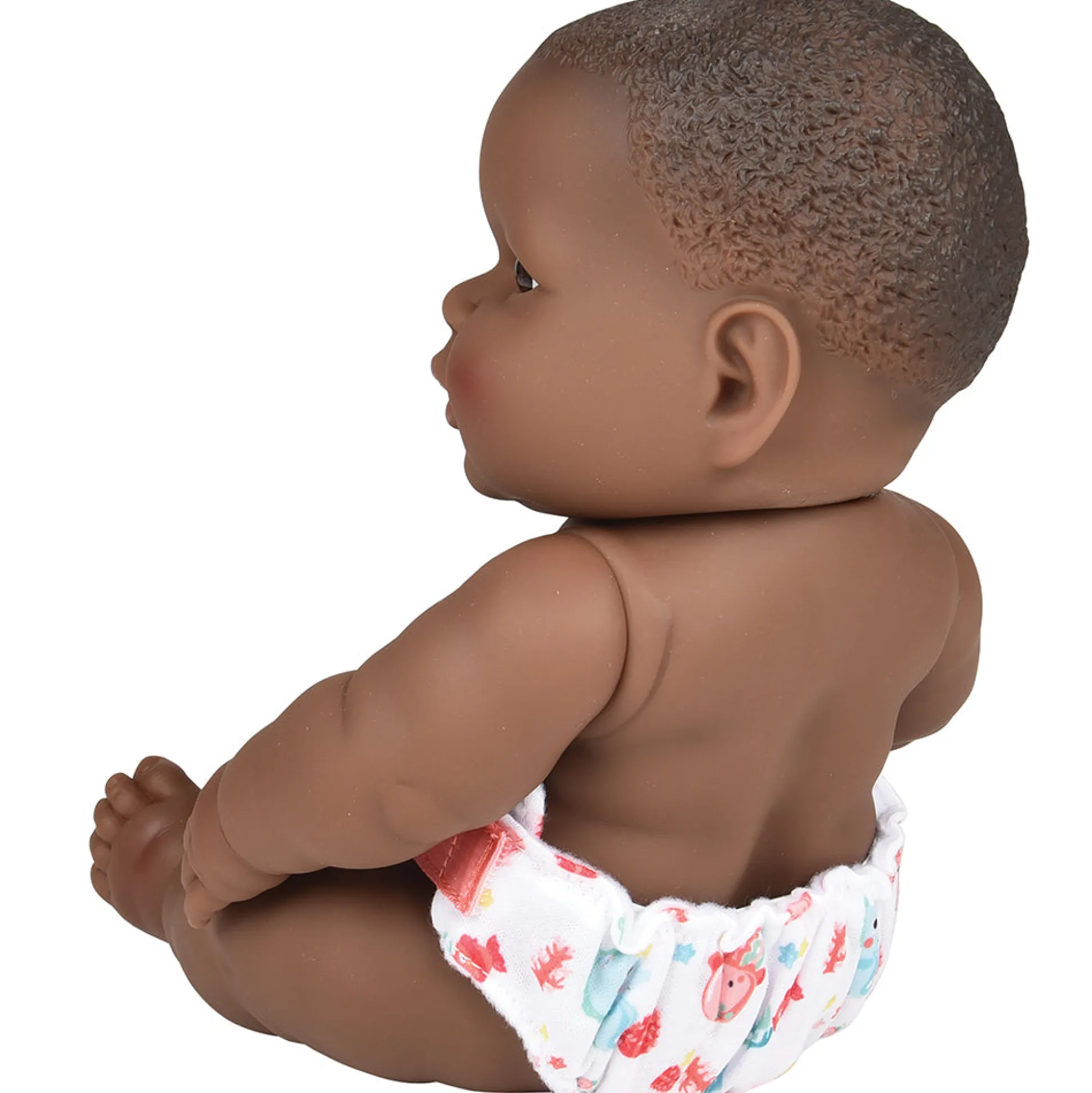 Huggable 14" African American Baby Doll | Soft Vinyl with Detailed Features