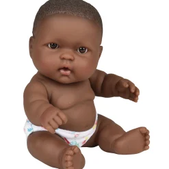 Huggable 10" African American Baby Doll | Soft Vinyl with Detailed Features