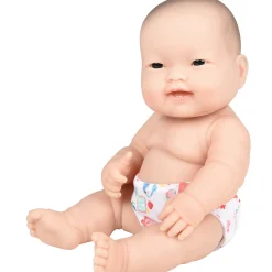 Huggable 14" Asian Baby Doll | Soft Vinyl with Detailed Features