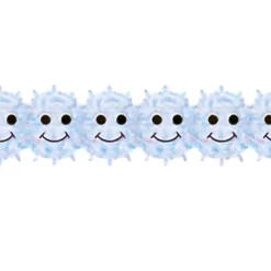 Hygloss Products Happy Snowflakes Die-Cut Classroom Bulletin Board Border Trim