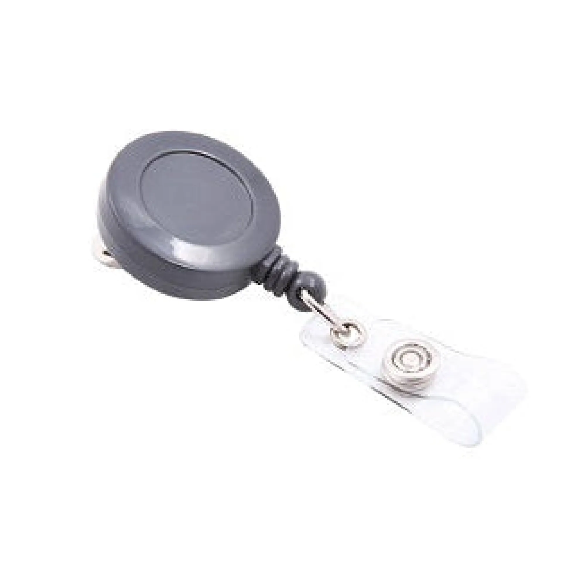 ID Card Reel with Swivel Clip/Grey