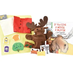 If You Give a Moose a Muffin Puppet, Props & Book Set* | Interactive Storytelling for Early Learners
