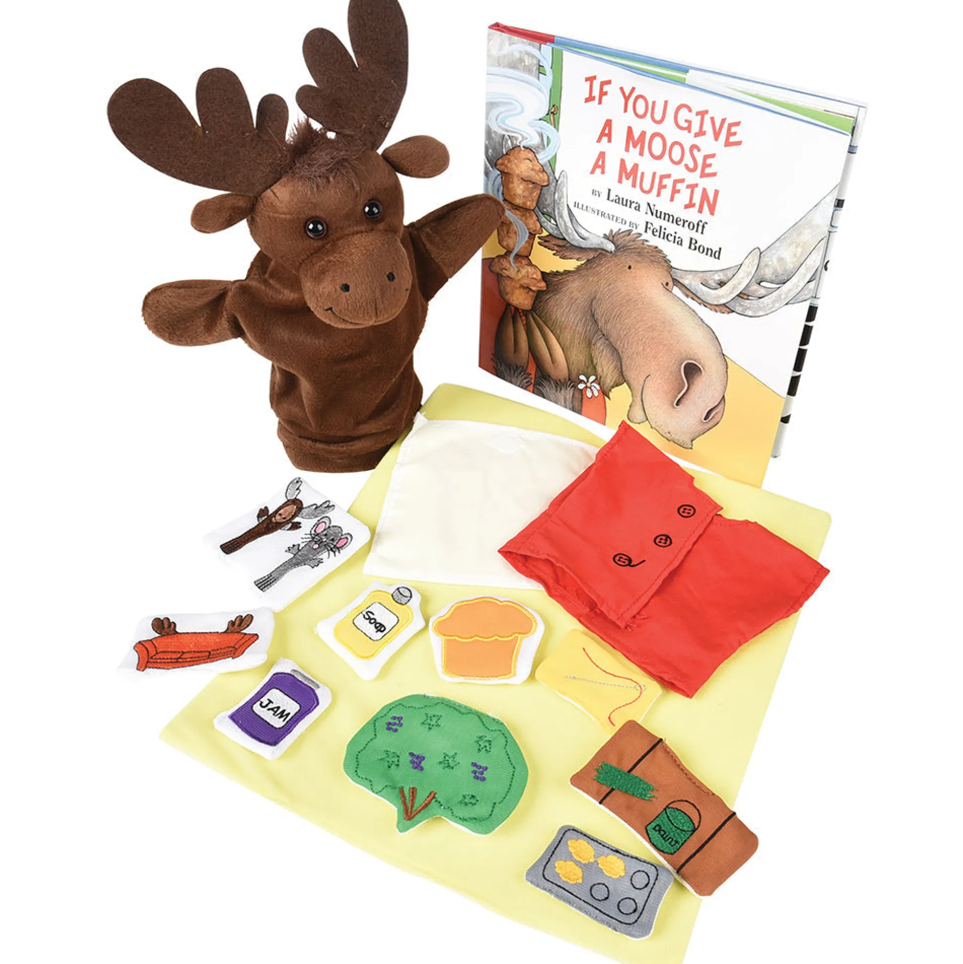 If You Give a Moose a Muffin Puppet, Props & Book Set* | Interactive Storytelling for Early Learners