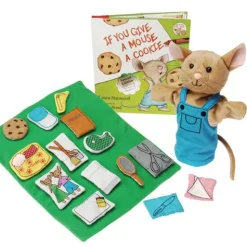 If You Give A Mouse A Cookie Puppet, Props, and Book Set*