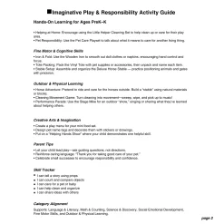Imaginative Play & Responsibility Bundle