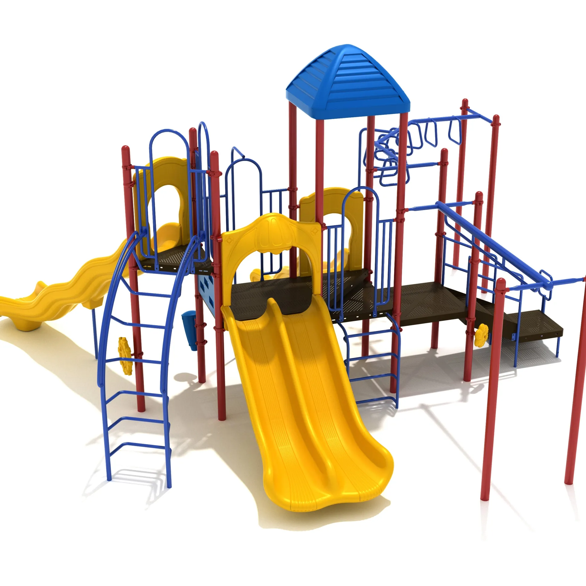 Imperial Springs Adventure Playground Set | Multi-Slide, Overhead Climbers for Ages 5–12