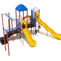 Imperial Springs Adventure Playground Set | Multi-Slide, Overhead Climbers for Ages 5–12