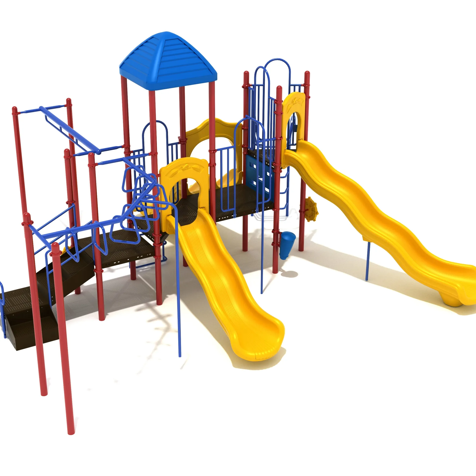 Imperial Springs Adventure Playground Set | Multi-Slide, Overhead Climbers for Ages 5–12