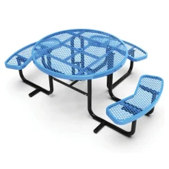 46-Inch ADA Accessible Round Commercial Outdoor Picnic Table
