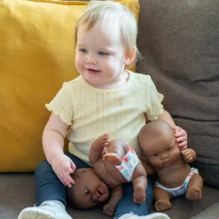 10 Inch Huggable Multicultural Baby Dolls | Set of 4 Soft Vinyl Realistic Baby Dolls