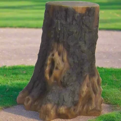 24-Inch Realistic Tree Stump | Natural Playground Element