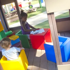 3-in-1 Cube Chairs Set | 4 Pieces